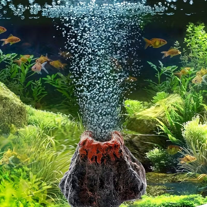 Aquarium Moss - Akvaryumlar için Volkanik Kabarcık Taşı, Pil
