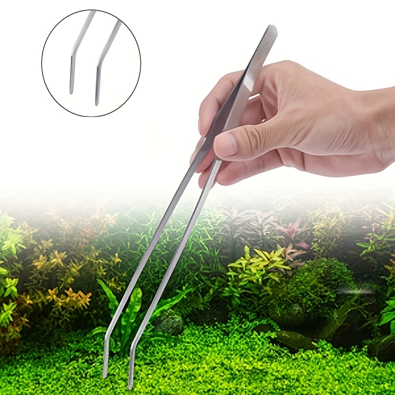 Planted Aquarium Cleaning - Paslanmaz Çelik Su Çiçeği Cımbızı, Akvaryum