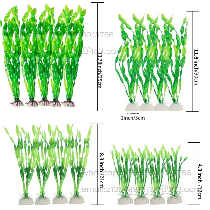 Planted Tank - 5/10 adet Plastik Akvaryum Bitkileri Balık