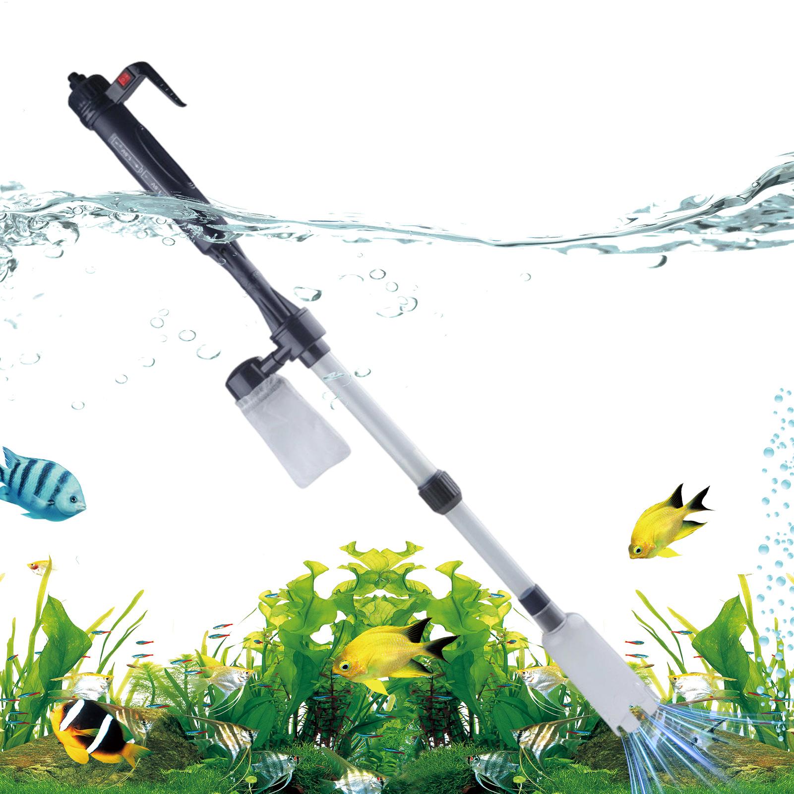 Planted Aquarium Cleaning - Akvaryum Vakum Ayarlanabilir Teleskopik USB Taşınabilir