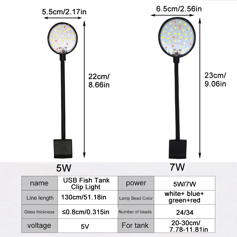 USB Akvaryum LED Lambası Balık - Aquarium Plant Light incelemesi ve fiyatı