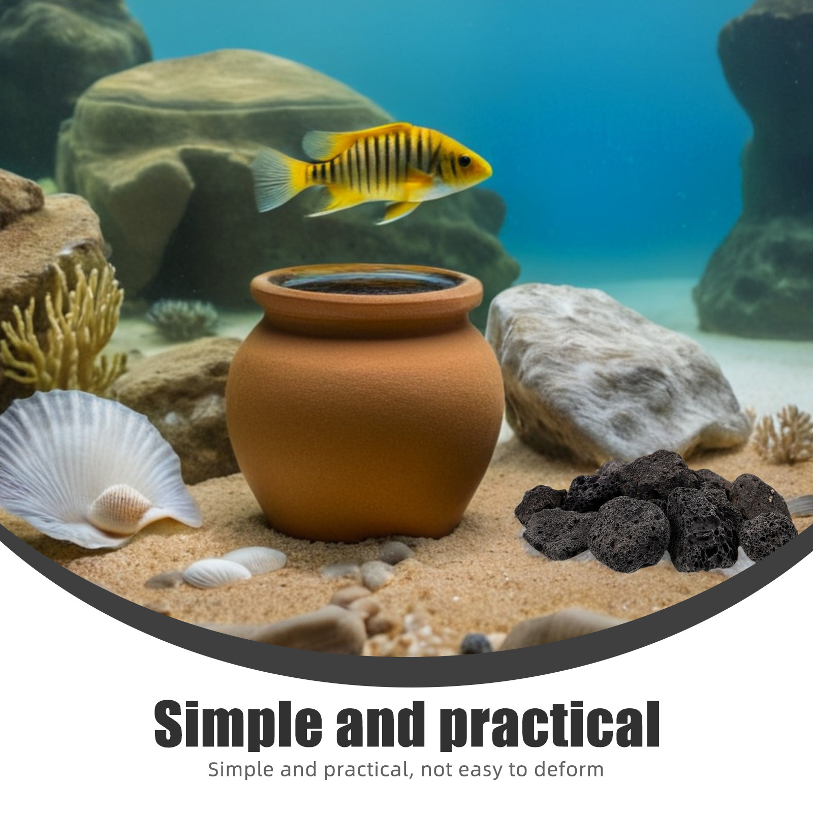 1 paket doğal volkanik taşlar  - Plant Aquarium Pot incelemesi ve fiyatı